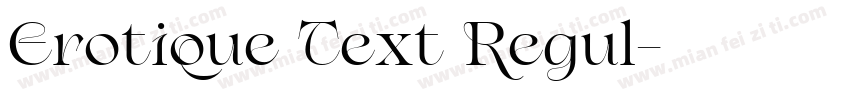 Erotique Text Regul字体转换